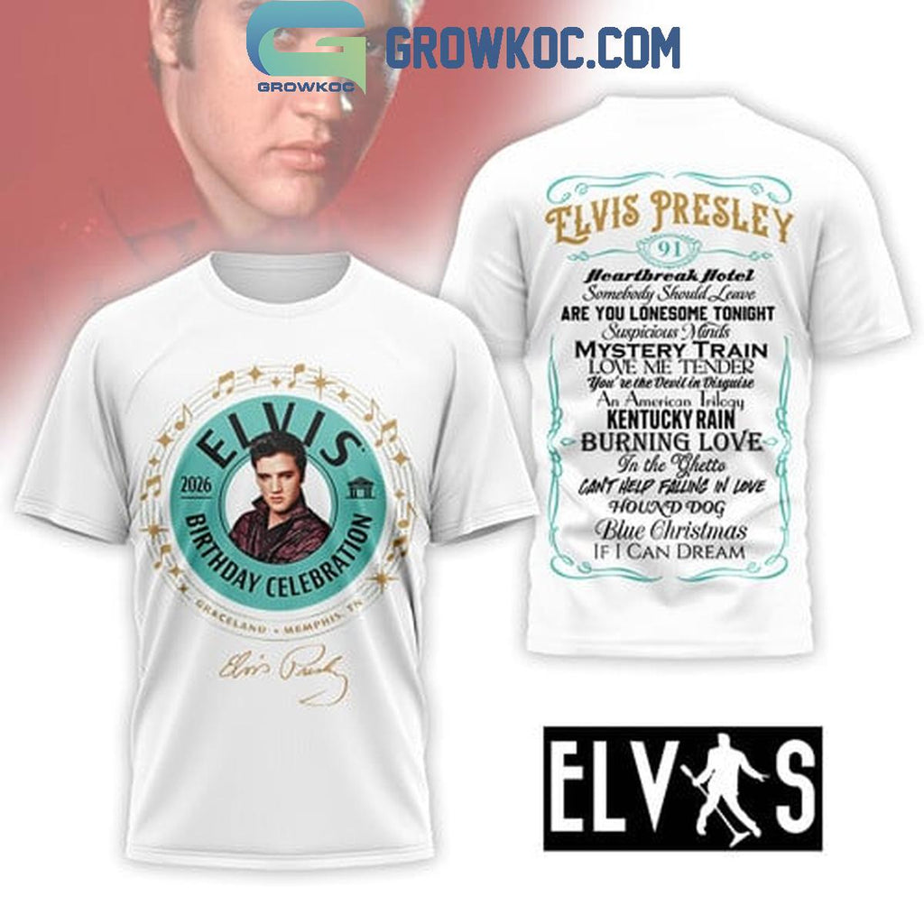 Elvis Presley 2026 Brithday Celebration Shirt