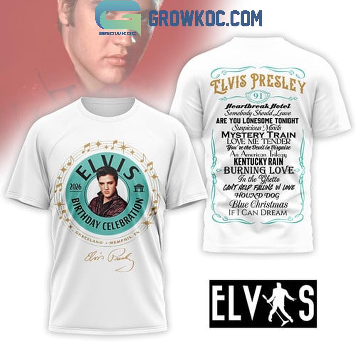 Elvis Presley 2026 Brithday Celebration Shirt