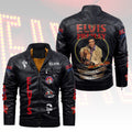 Elvis Presley 2D Leather Yellow Fleece Jacket – HOATT15369