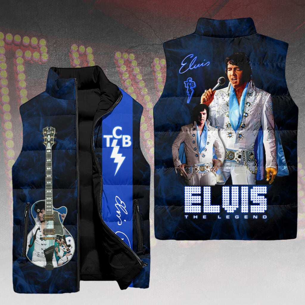 Elvis Presley 3D Sleeveless Down Jacket – HOATT15178