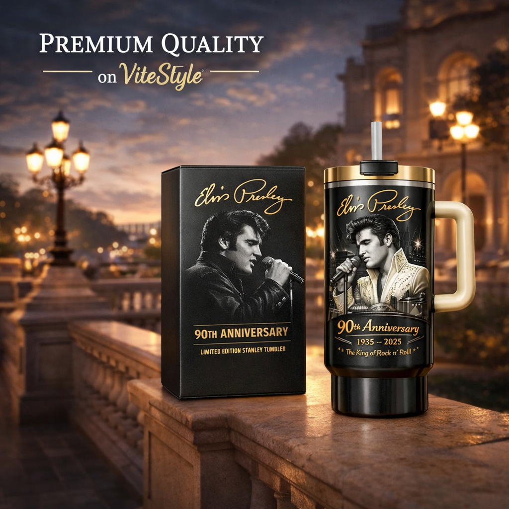 Elvis Presley 90th Anniversary Stanley Tumbler