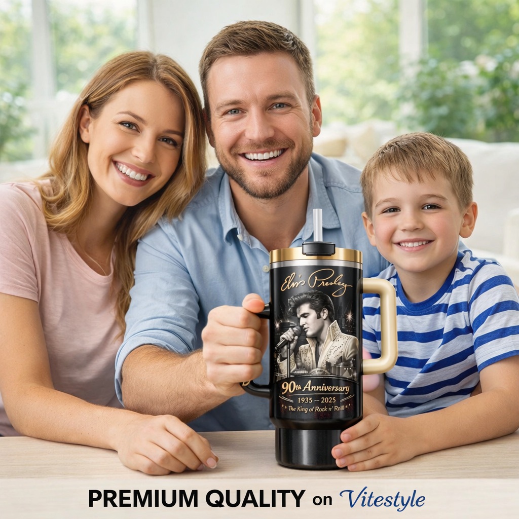 Elvis Presley 90th Anniversary Stanley Tumbler