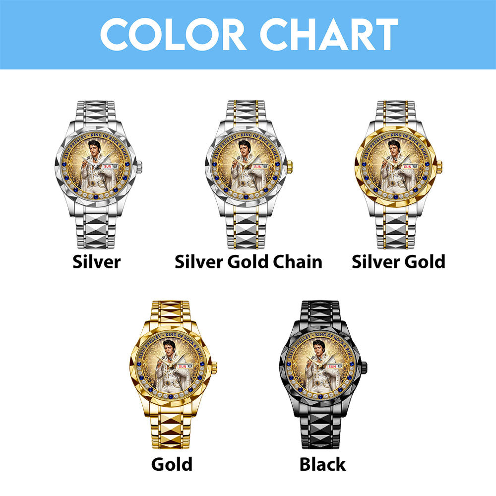 Elvis Presley Alloy Luxury Quartz Watch - TMTHU3177