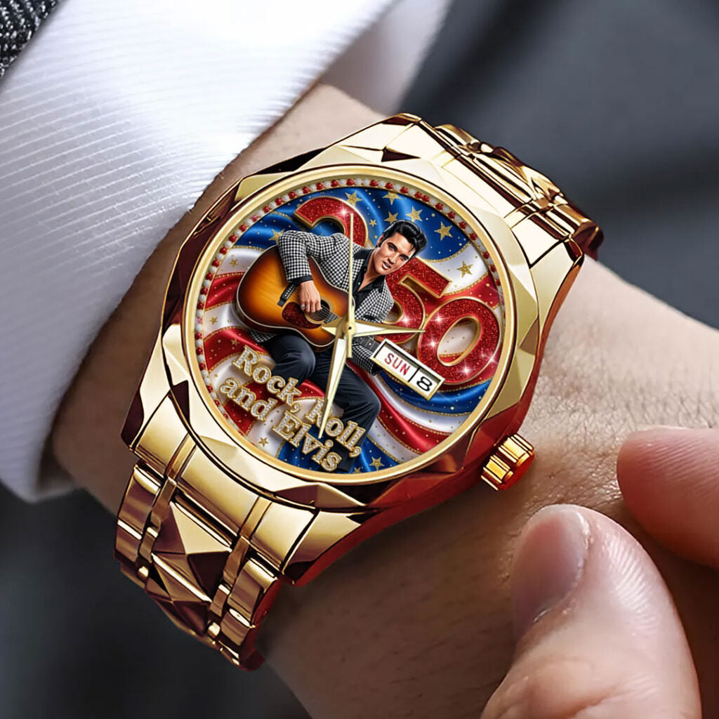 Elvis Presley Alloy Luxury Quartz Watch - TMTHU4559