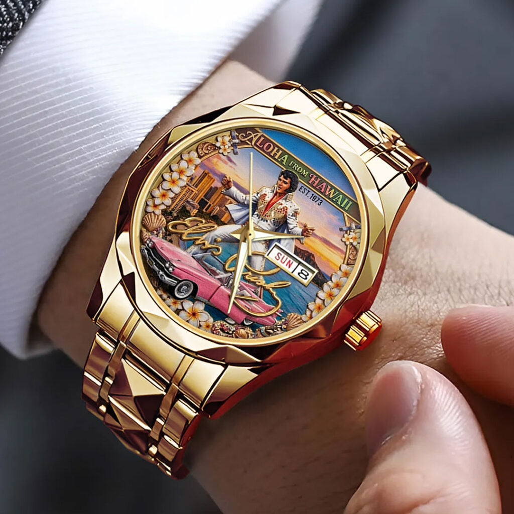 Elvis Presley Alloy Luxury Quartz Watch - TMTHU5356