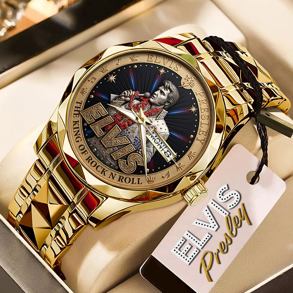 Elvis Presley Alloy Luxury Quartz Watch - TMTHU6694
