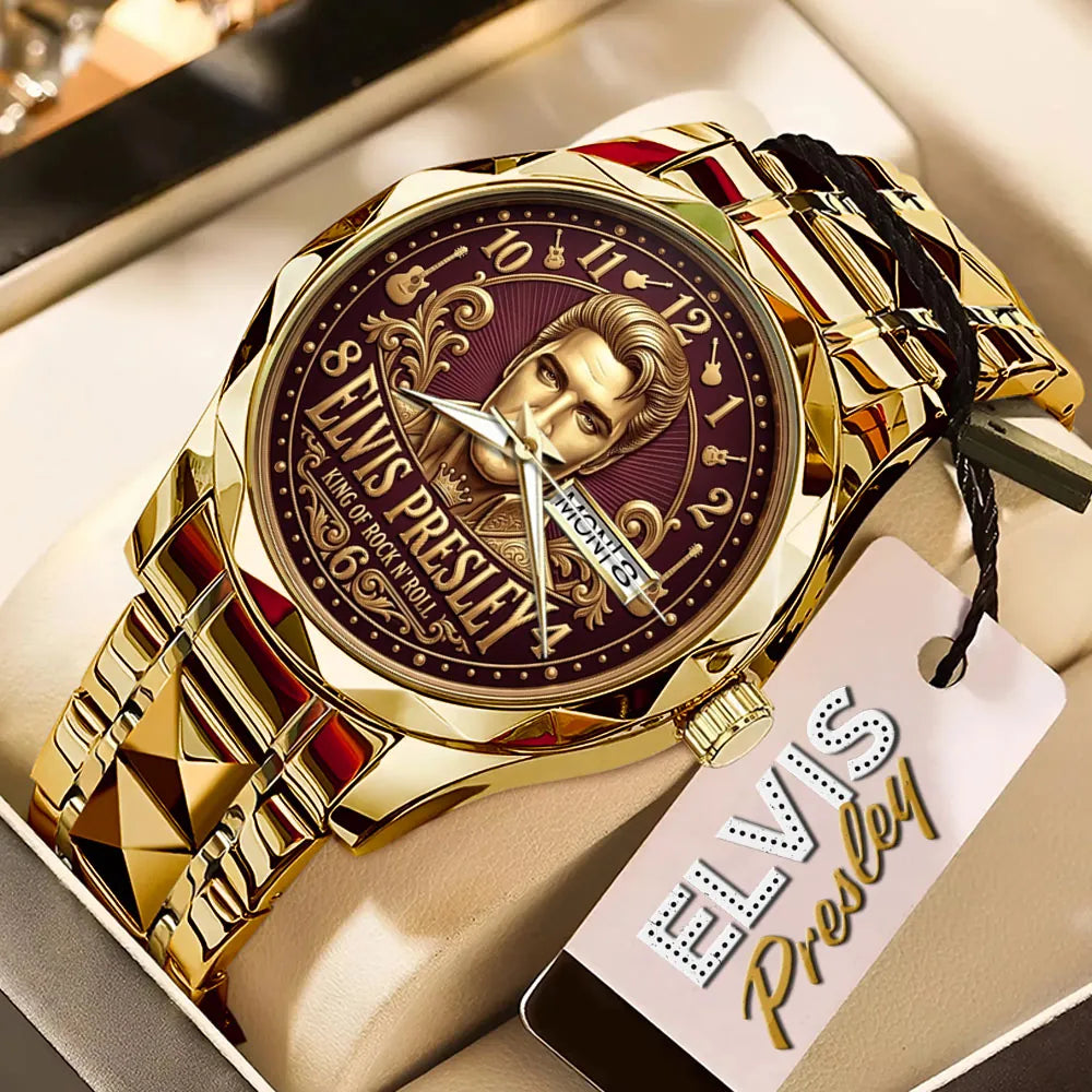 Elvis Presley Alloy Luxury Quartz Watch - TMTHU6854
