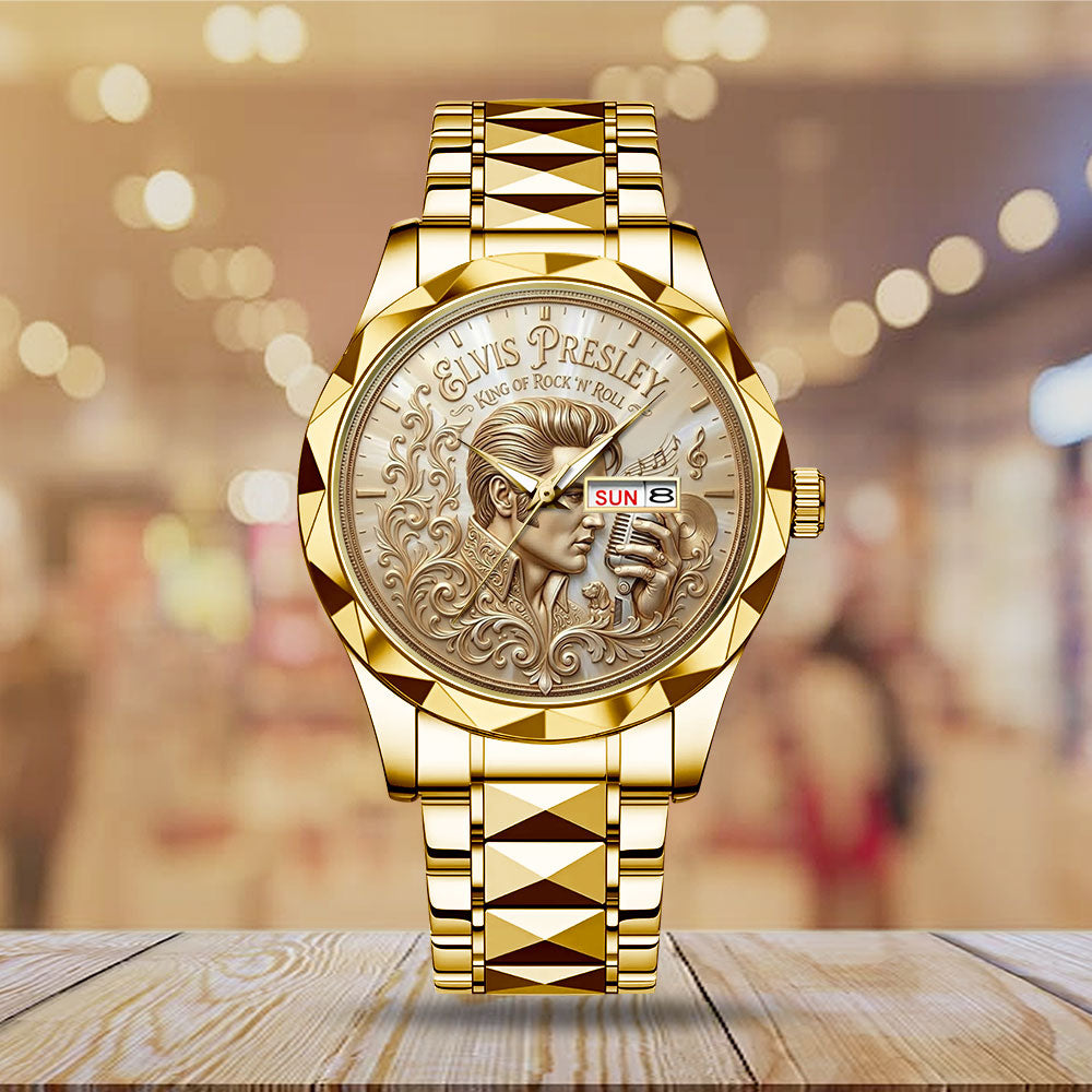 Elvis Presley Alloy Luxury Quartz Watch - TMTHU7186