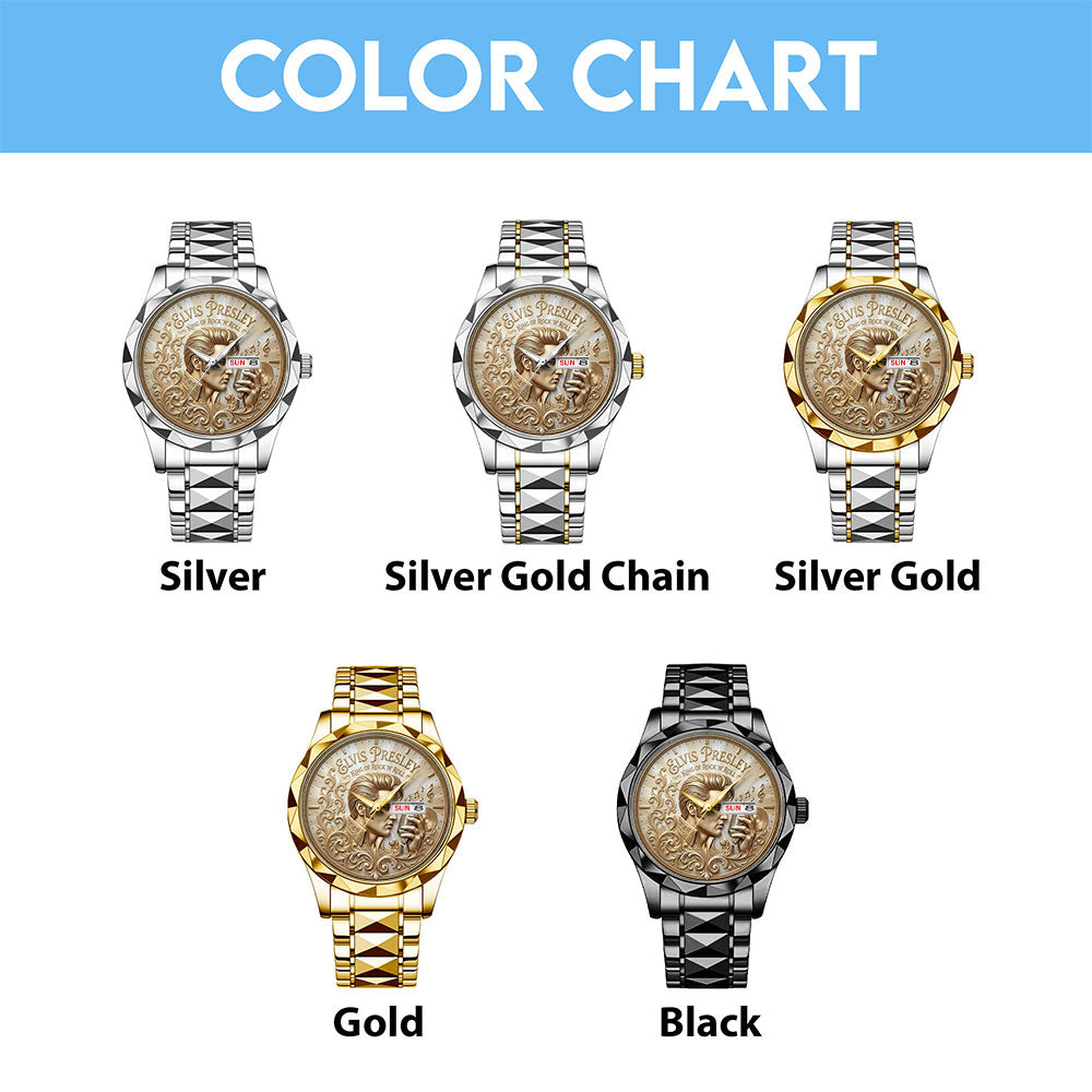 Elvis Presley Alloy Luxury Quartz Watch - TMTHU7186