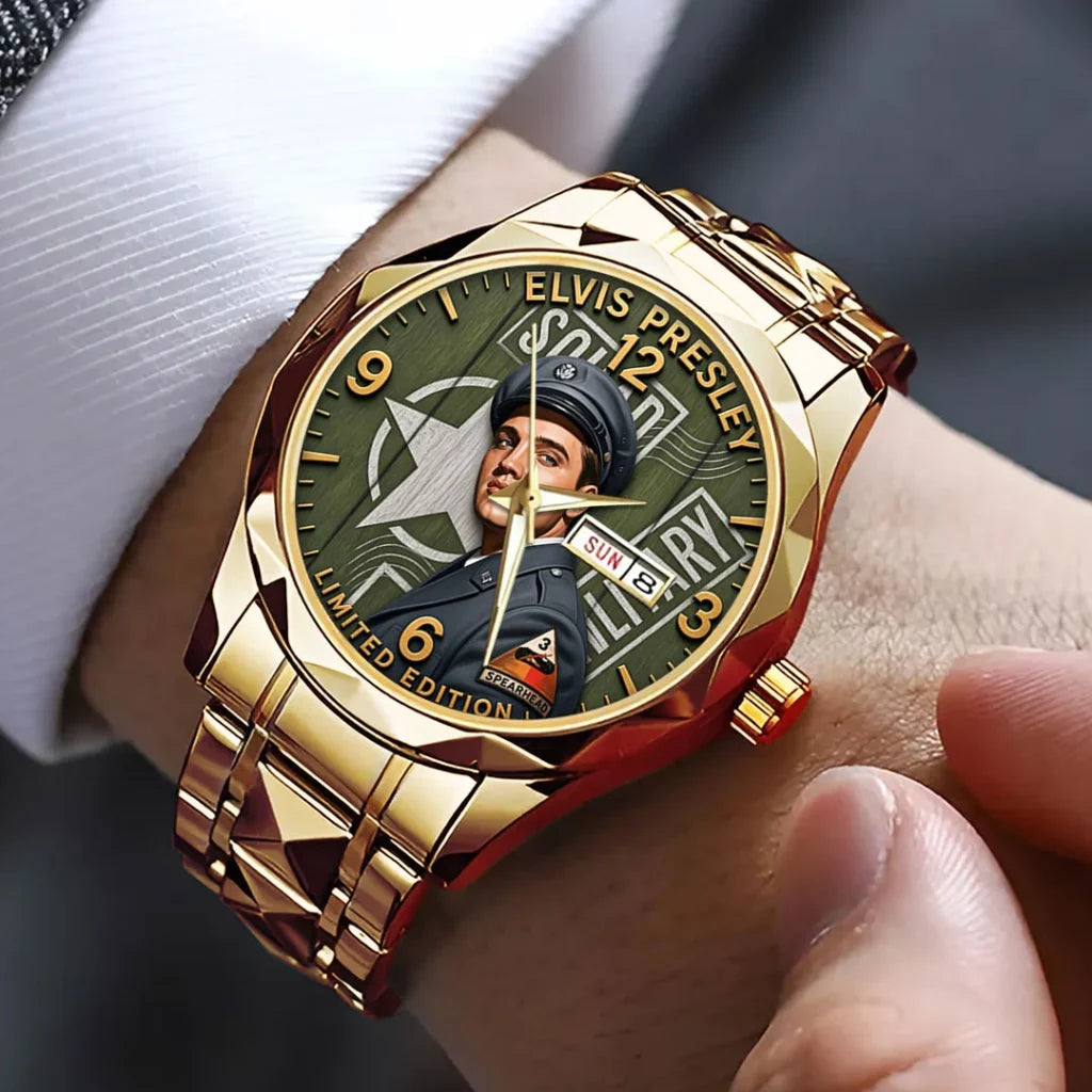Elvis Presley Alloy Luxury Quartz Watch - TMTHU8615
