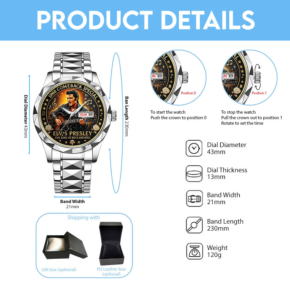 Elvis Presley Alloy Luxury Quartz Watch - MAITM 11929