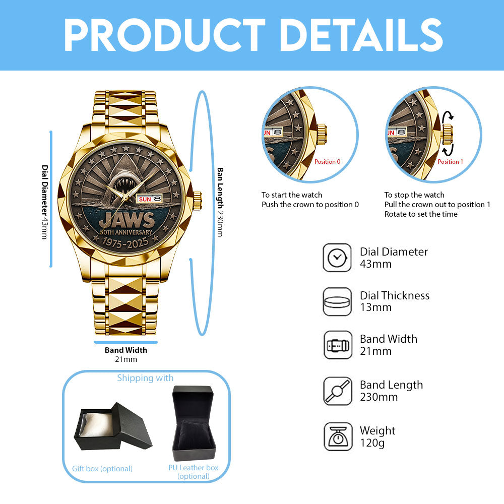 Jaws Alloy Luxury Quartz Watch - TANTN 14044