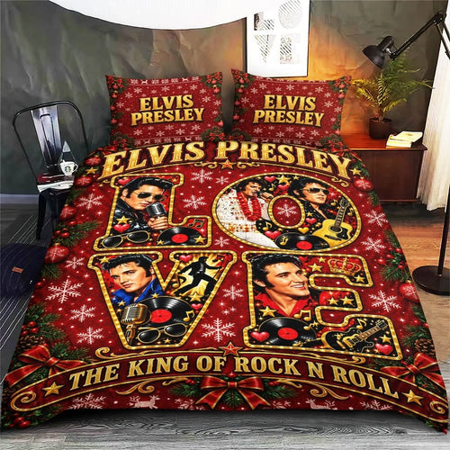 Elvis Presley 3-Piece Duvet Bedding Set – TMTHU10245