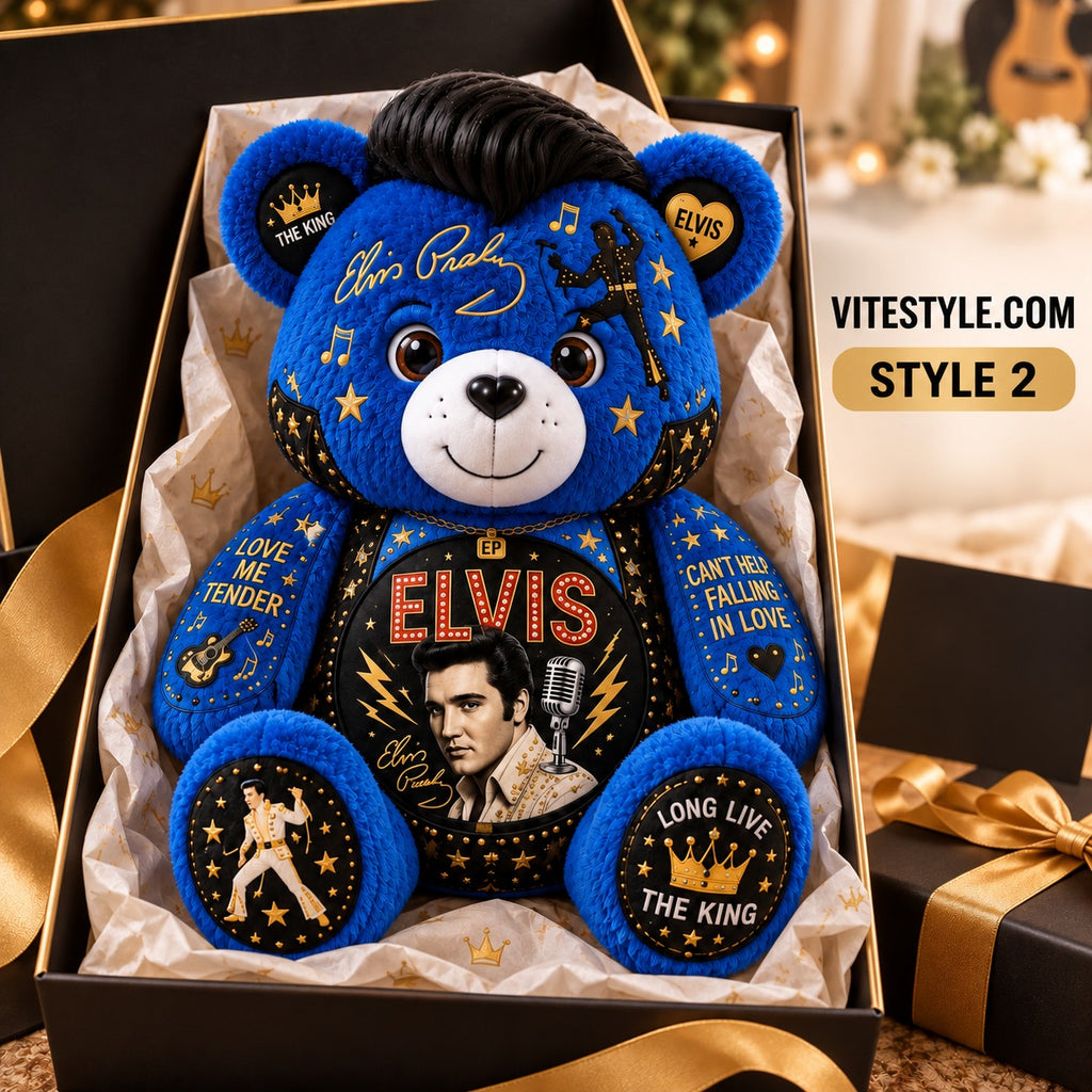 Elvis Presley Bear Shaped Pillow