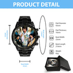 Elvis Presley Black Stainless Steel Watch - GNE 1903