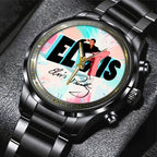 Elvis Presley Black Stainless Steel Watch - GNE 253