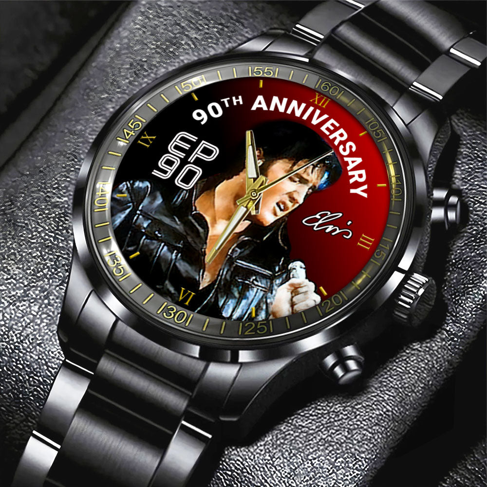 Elvis Presley Black Stainless Steel Watch - HOATT 11425