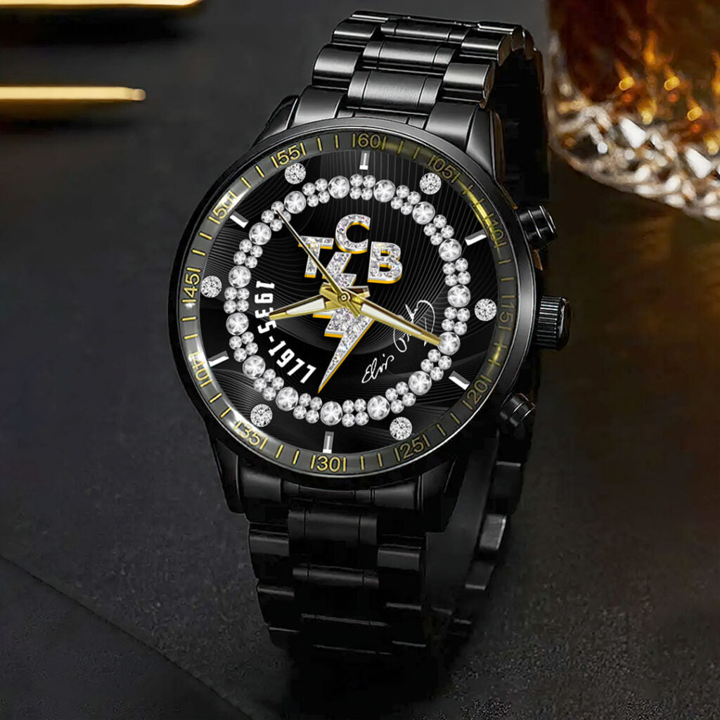 Elvis Presley Black Stainless Steel Watch - HOATT16098