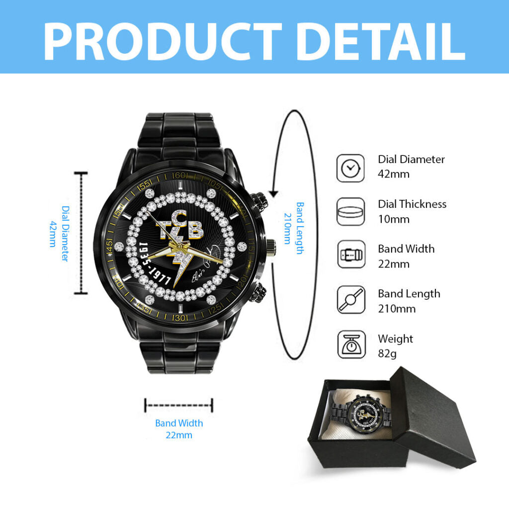 Elvis Presley Black Stainless Steel Watch - HOATT16098