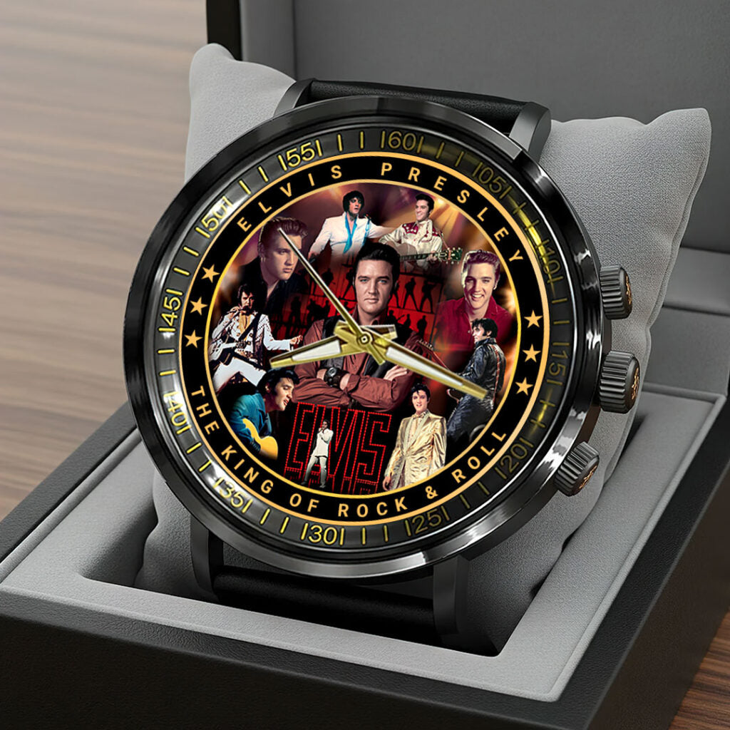Elvis Presley Black Stainless Steel Watch - HOATT16391