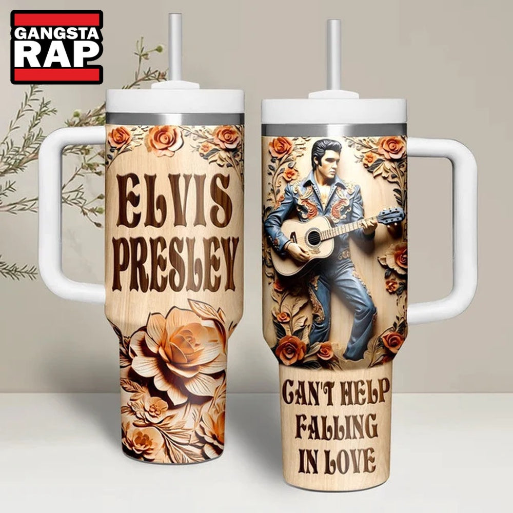 Elvis Presley Can’t Help Falling In Love Stanley Tumbler 40oz