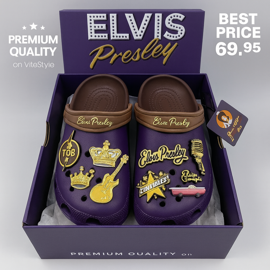 Elvis Presley Croc Charms