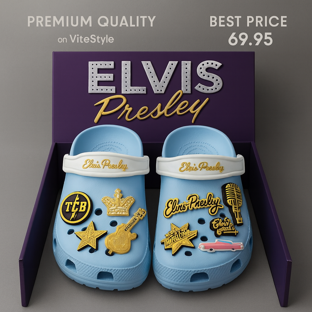 Elvis Presley Crocs Charms