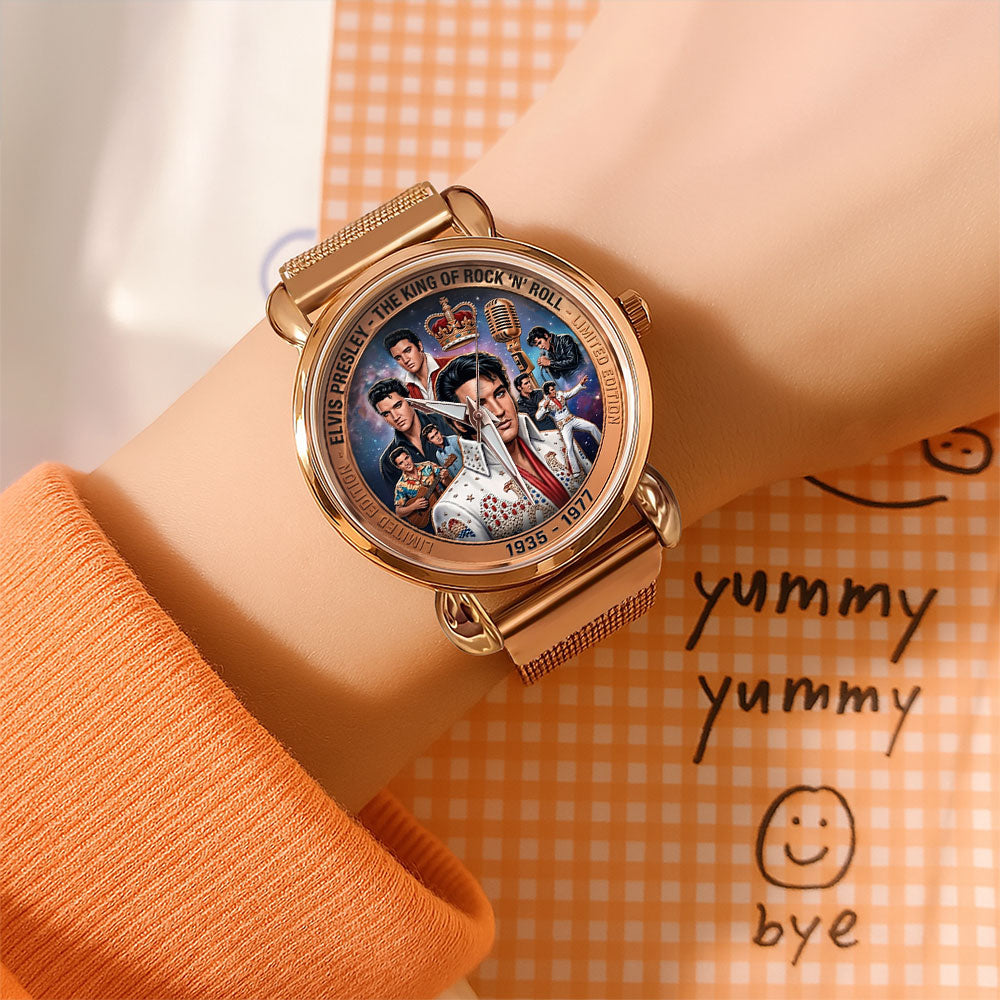 Elvis Presley Mesh Strap Quartz Watch - TMTHU6268
