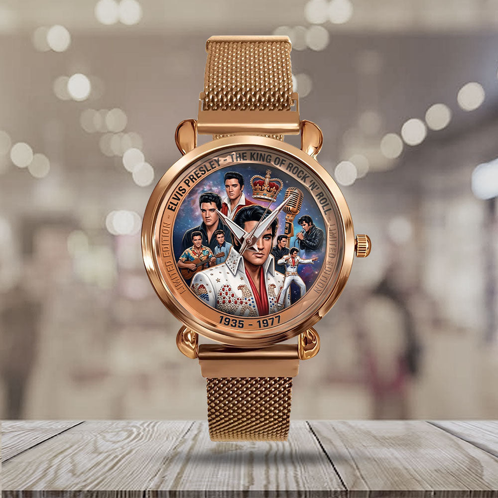 Elvis Presley Mesh Strap Quartz Watch - TMTHU6268