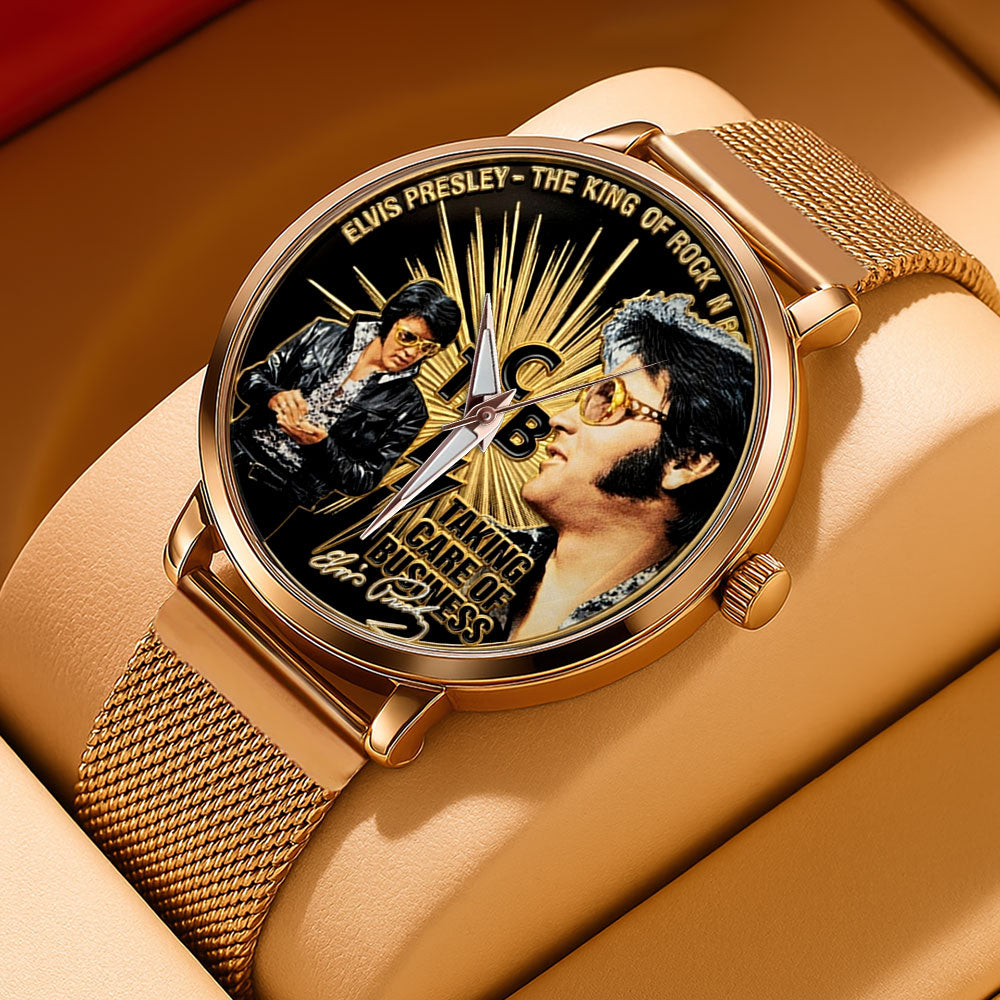Elvis Presley Mesh Strap Quartz Watch - TMTHU4543
