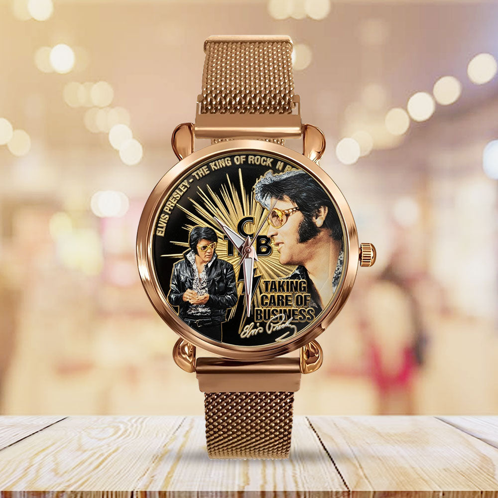 Elvis Presley Mesh Strap Quartz Watch - TMTHU4543