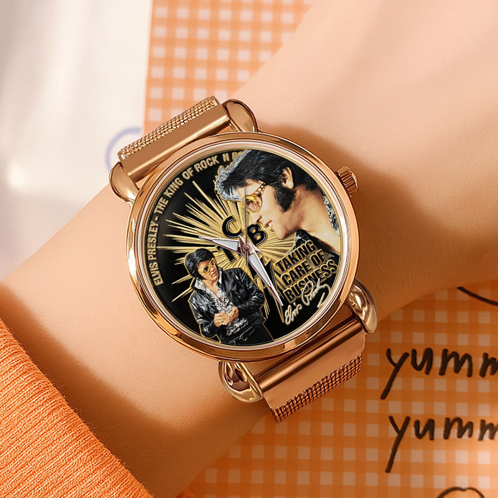 Elvis Presley Mesh Strap Quartz Watch - TMTHU4543
