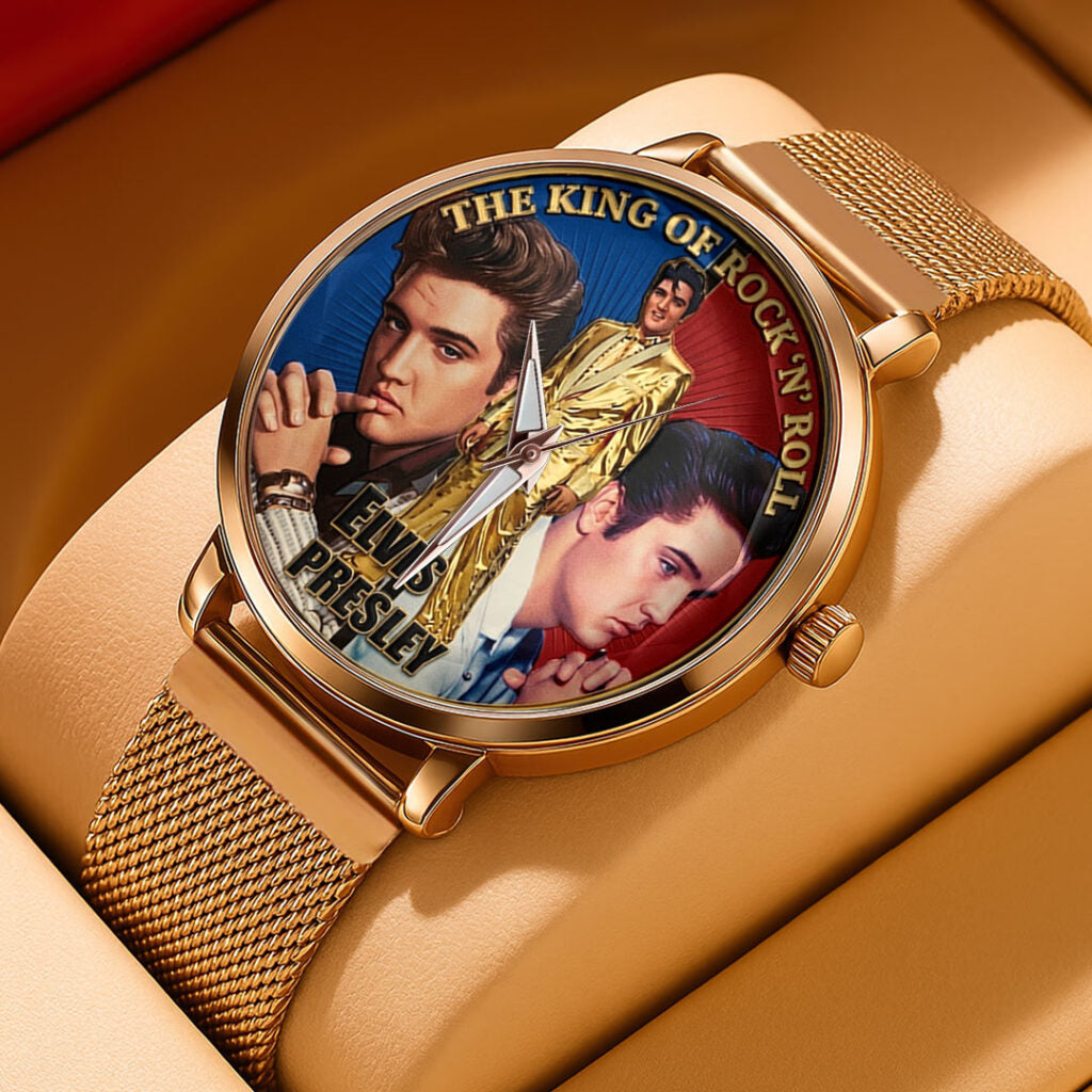 Elvis Presley Mesh Strap Quartz Watch - TMTHU5580