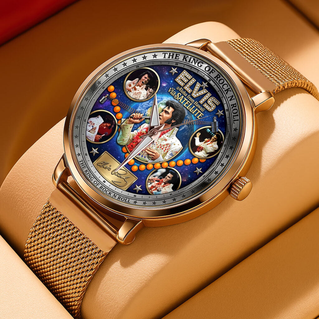Elvis Presley Mesh Strap Quartz Watch - TMTHU6503