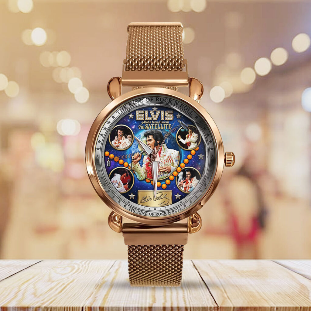 Elvis Presley Mesh Strap Quartz Watch - TMTHU6503