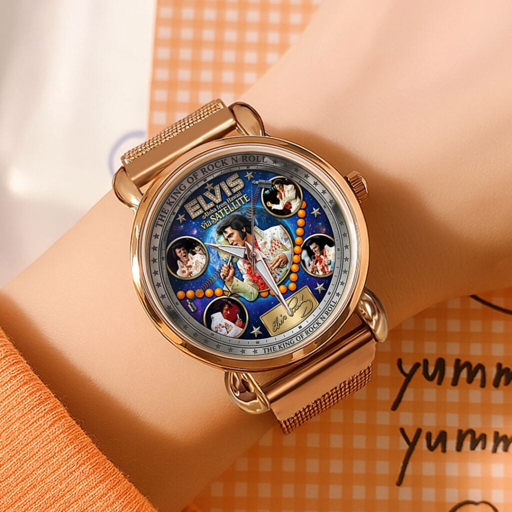 Elvis Presley Mesh Strap Quartz Watch - TMTHU6503
