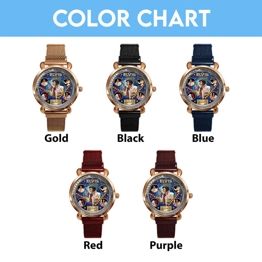 Elvis Presley Mesh Strap Quartz Watch - TMTHU6503