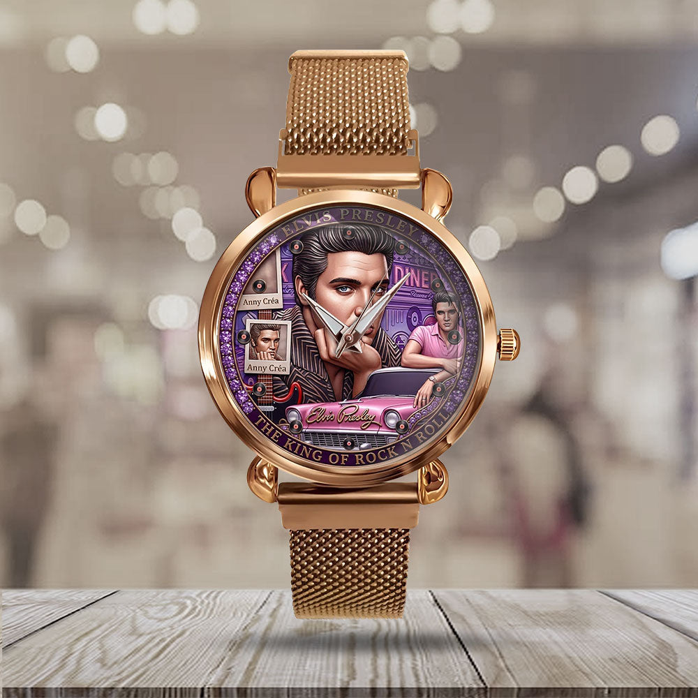 Elvis Presley Mesh Strap Quartz Watch - TMTHU6678