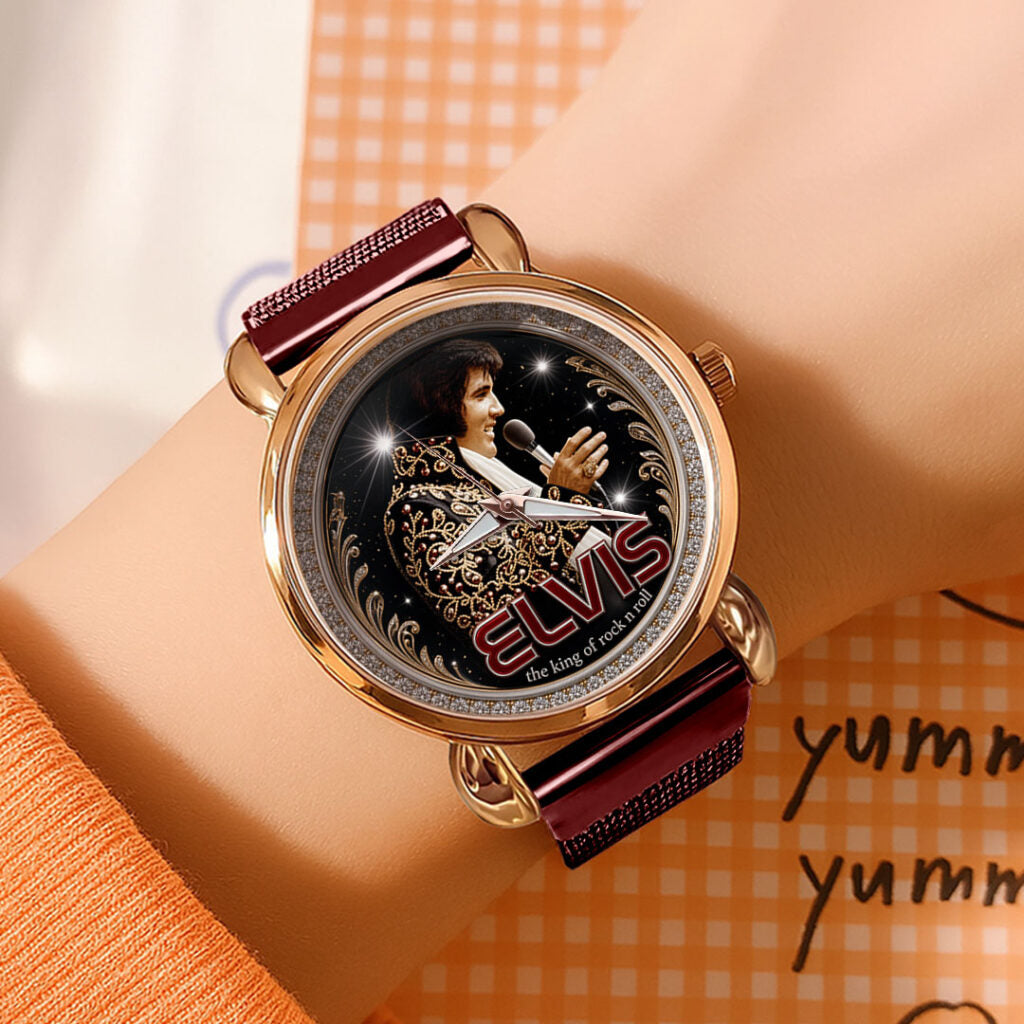 Elvis Presley Mesh Strap Quartz Watch - TMTHU8114