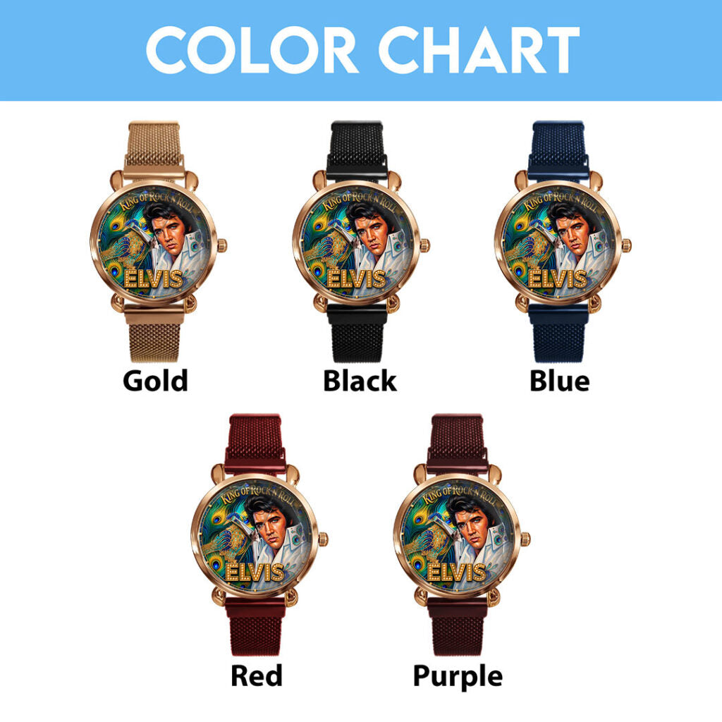 Elvis Presley Mesh Strap Quartz Watch - TMTHU8120
