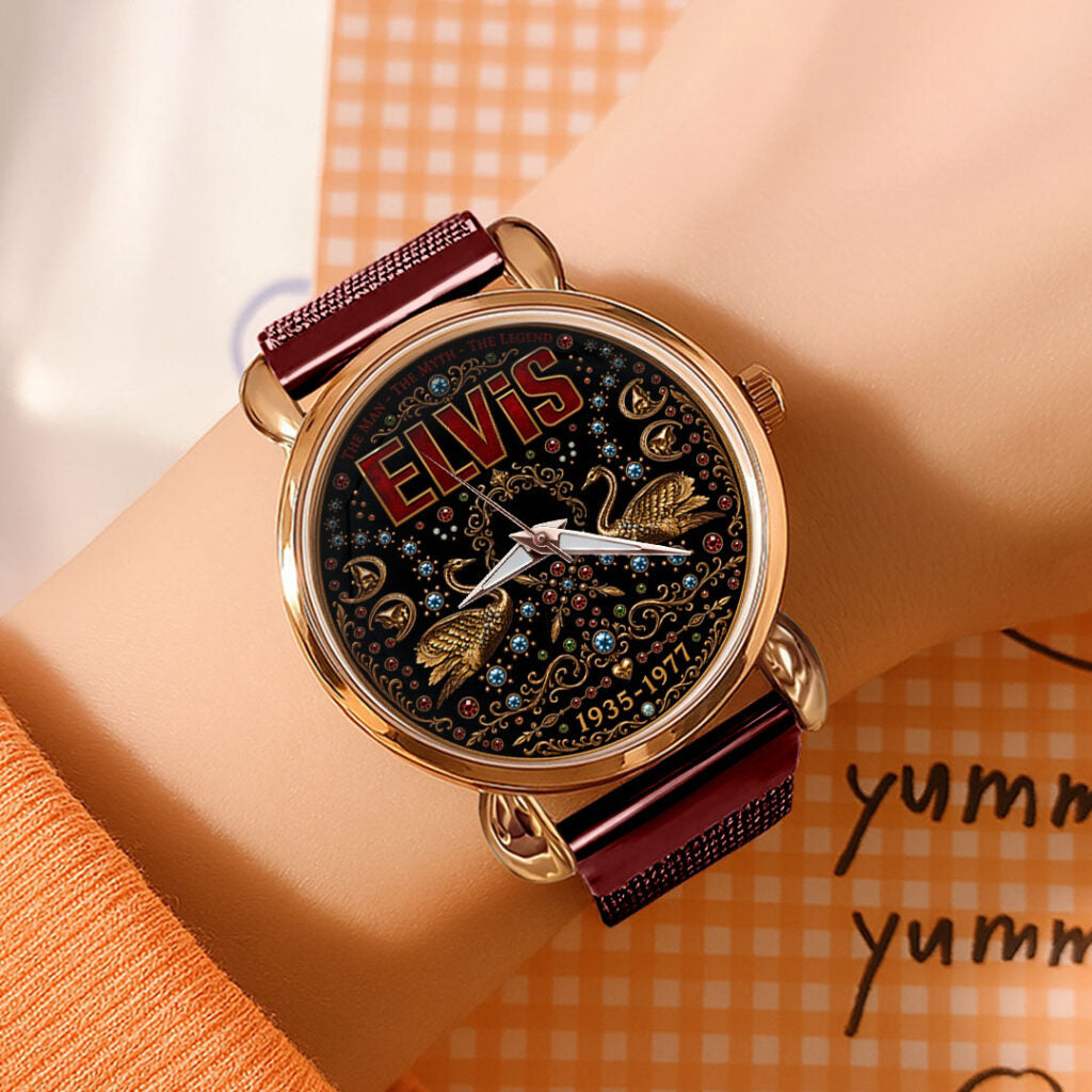 Elvis Presley Mesh Strap Quartz Watch - TMTHU8538