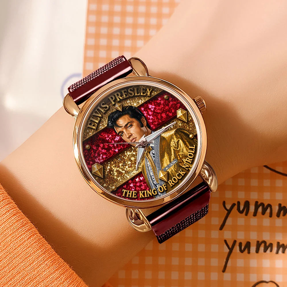 Elvis Presley Mesh Strap Quartz Watch - TMTHU8702