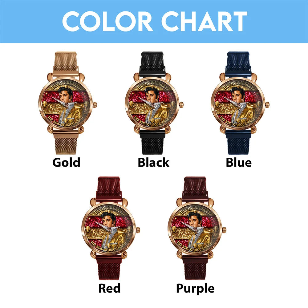Elvis Presley Mesh Strap Quartz Watch - TMTHU8702