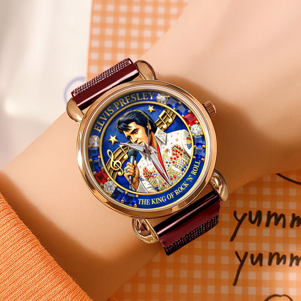 Elvis Presley Mesh Strap Quartz Watch - HOATT16465