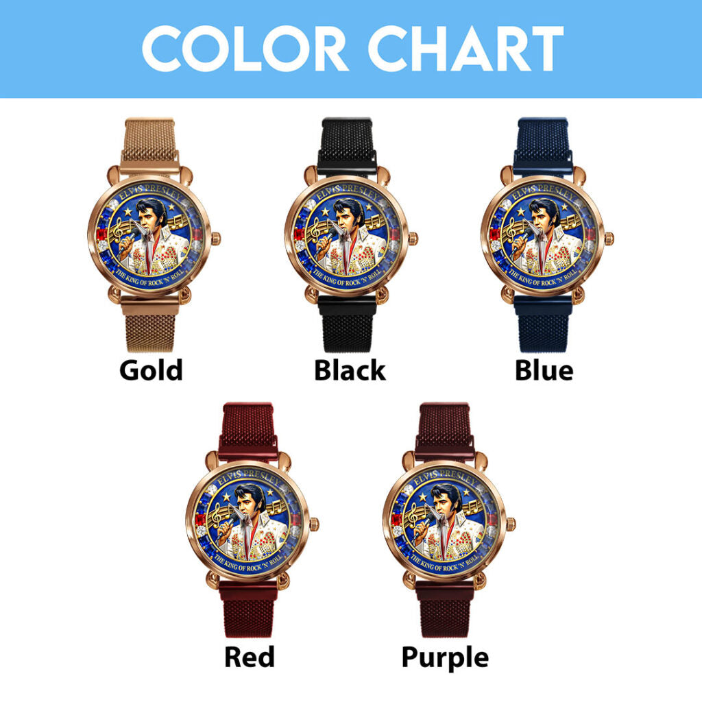 Elvis Presley Mesh Strap Quartz Watch - HOATT16465
