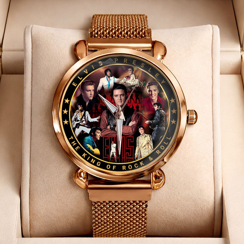 Elvis Presley Mesh Strap Quartz Watch - HOATT16495