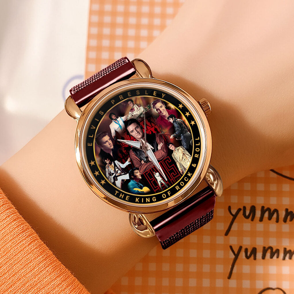 Elvis Presley Mesh Strap Quartz Watch - HOATT16495
