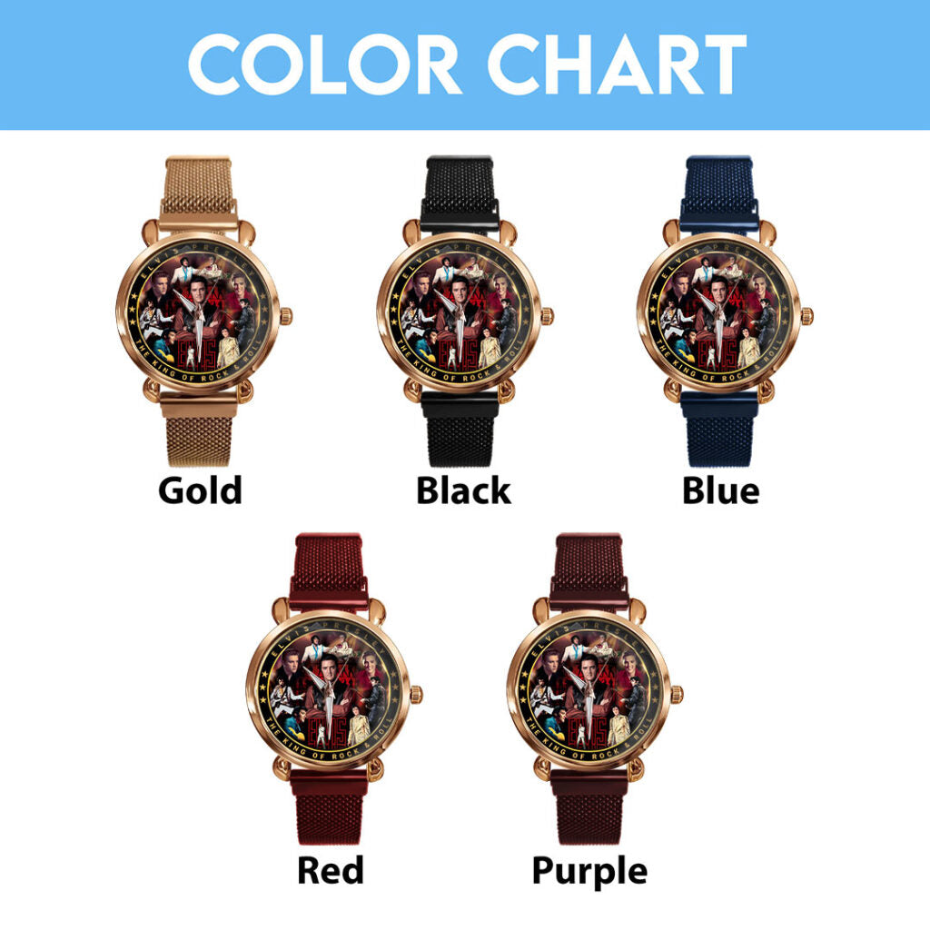 Elvis Presley Mesh Strap Quartz Watch - HOATT16495