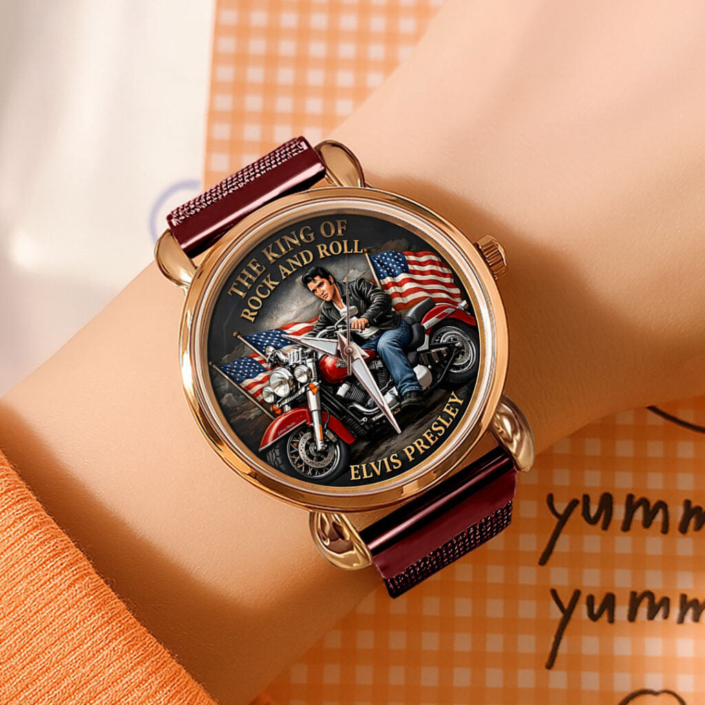 Elvis Presley Mesh Strap Quartz Watch - HOATT16496