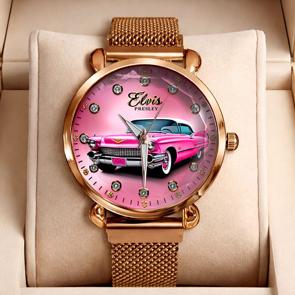 Elvis Presley Mesh Strap Quartz Watch - HOATT18267